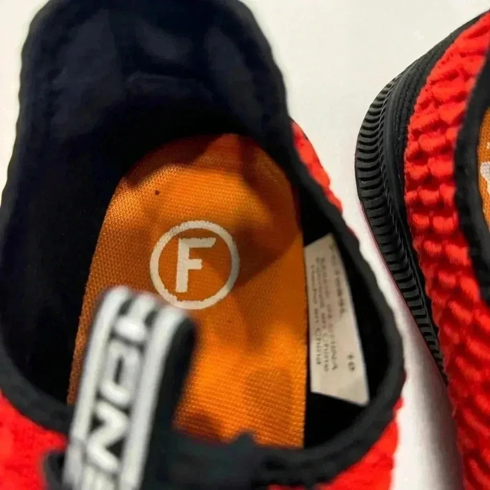 French Connection men’s Cannes sneakers. Red & black size 10 - Picture 3 of 12